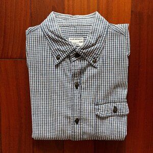 Club Monaco Slim Fit Check Button Down Shirt Mens M Cotton